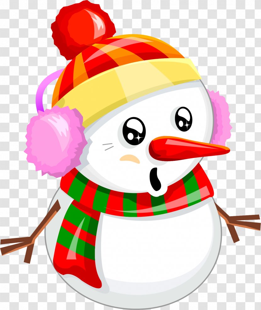Santa Claus Christmas Tree Christmastide - Fictional Character - Vector Painted Snowman Transparent PNG