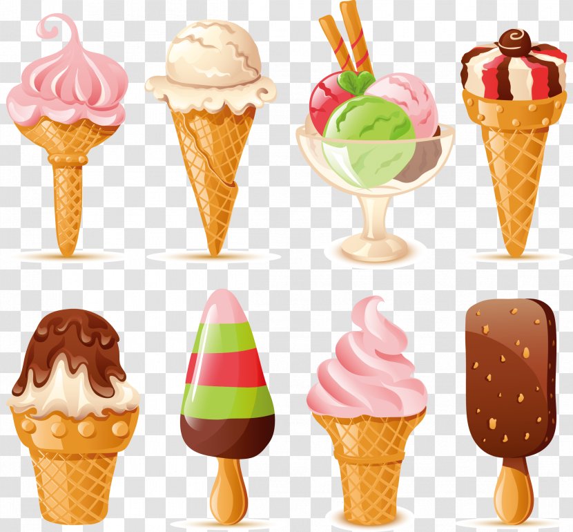 Ice Cream Cone Cake - Dondurma - Cartoon Collection Transparent PNG