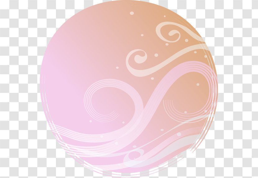 Circle Ball Clip Art - Sphere - Fantasy Tread Pattern Pink Transparent PNG