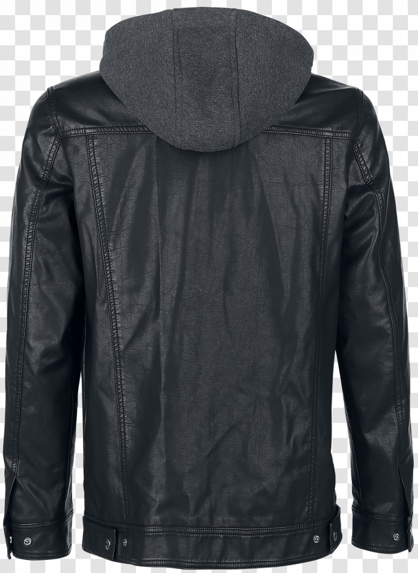 Leather Jacket Hoodie Shell Transparent PNG