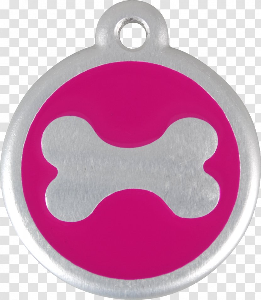 Dingo Pet Tag Dhole Dog Collar Pit Bull - Qr Code - Pink Bone Transparent PNG