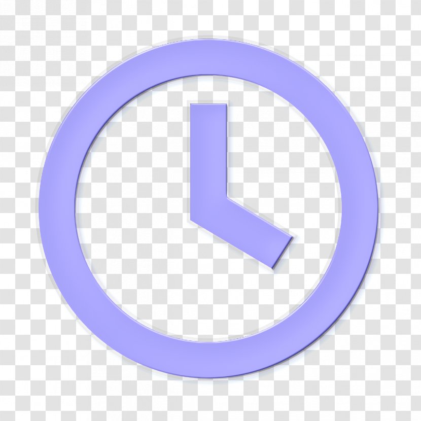 Clock Icon - Material Property - Logo Electric Blue Transparent PNG