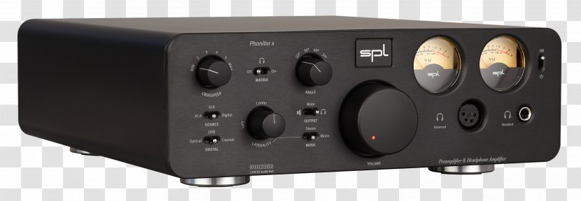 Headphones Preamplifier Amplificador Digital-to-analog Converter - Stereo Amplifier Transparent PNG