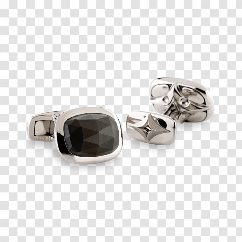 Cufflink Earring Jewellery Brilliant - Silver - Ring Transparent PNG