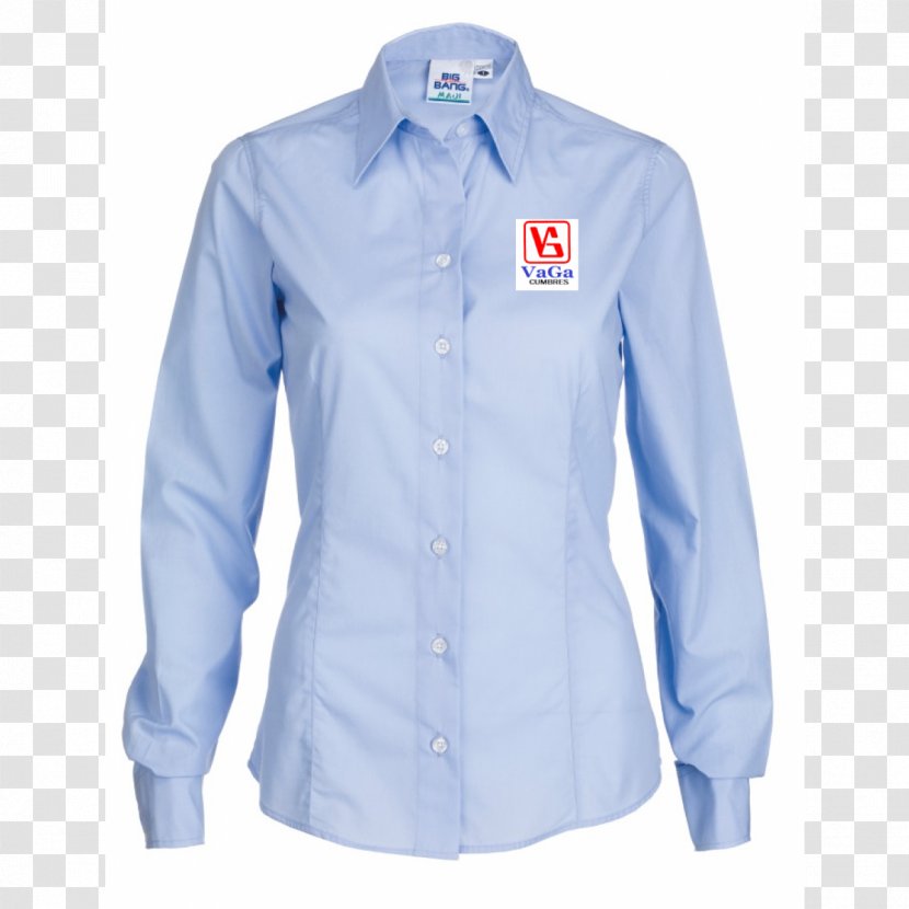 Dress Shirt Long-sleeved T-shirt Blouse - Button Transparent PNG