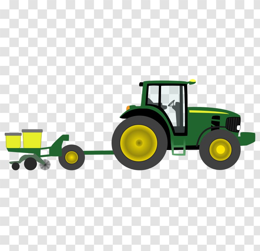 John Deere Tractor Agriculture Farm Clip Art - Equipment Pictures Transparent PNG