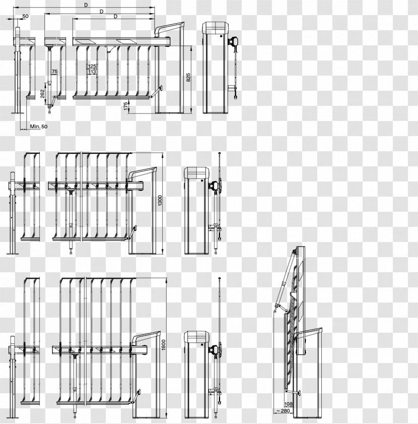 Paper Technical Drawing Furniture Line Art - Tree - Silhouette Transparent PNG