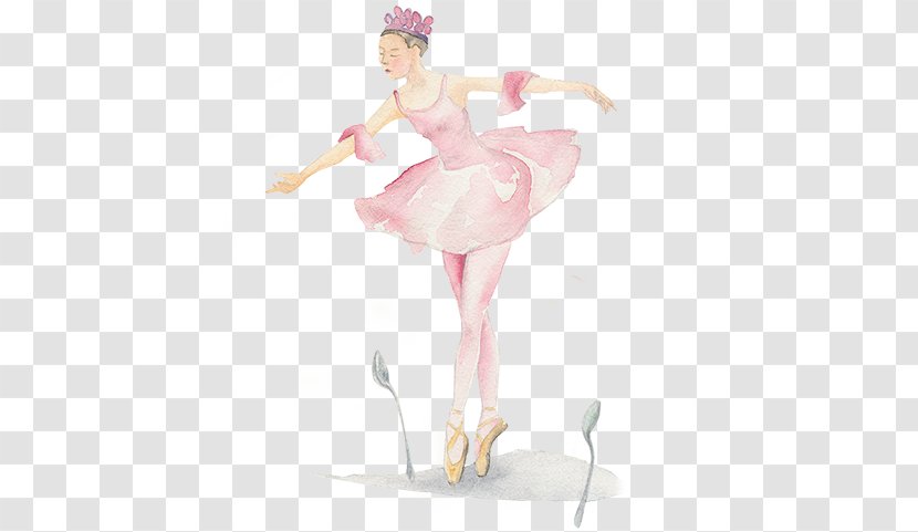 Ballet Dancer Tutu - Watercolor Lemon Drink Transparent PNG