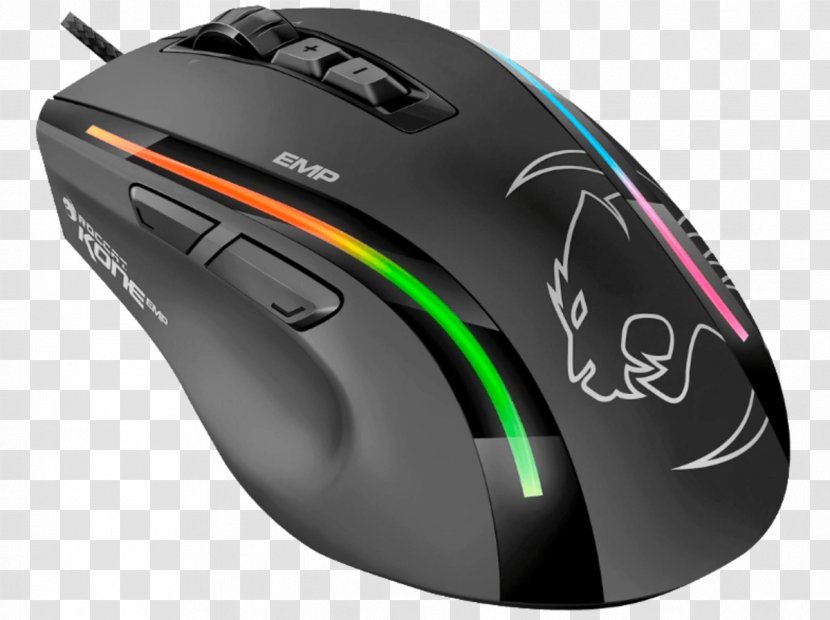 Roccat Kone EMP Max Performance RGB Gaming Mouse 12000dpi Computer Keyboard ROCCAT Pure - Headphones Transparent PNG