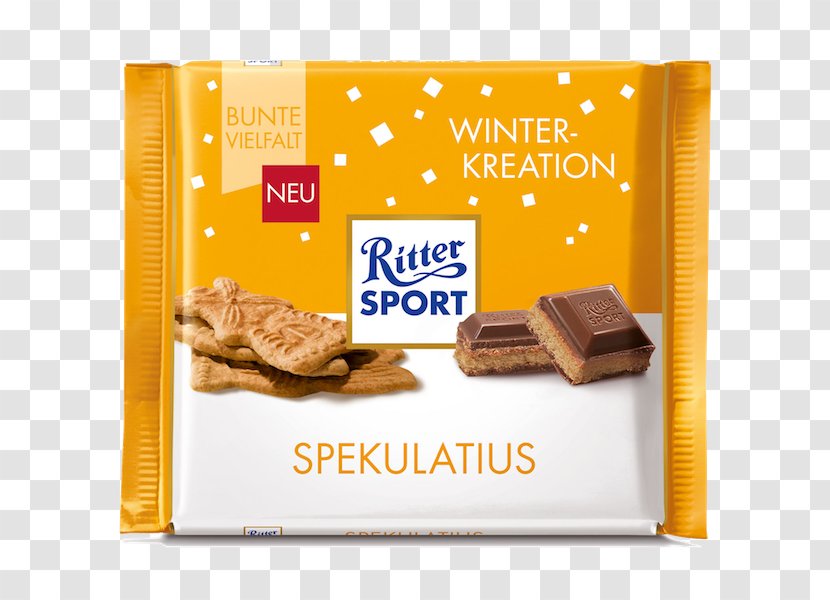 Speculaas Chocolate Bar Ritter Sport Speculum - Confectionery Transparent PNG