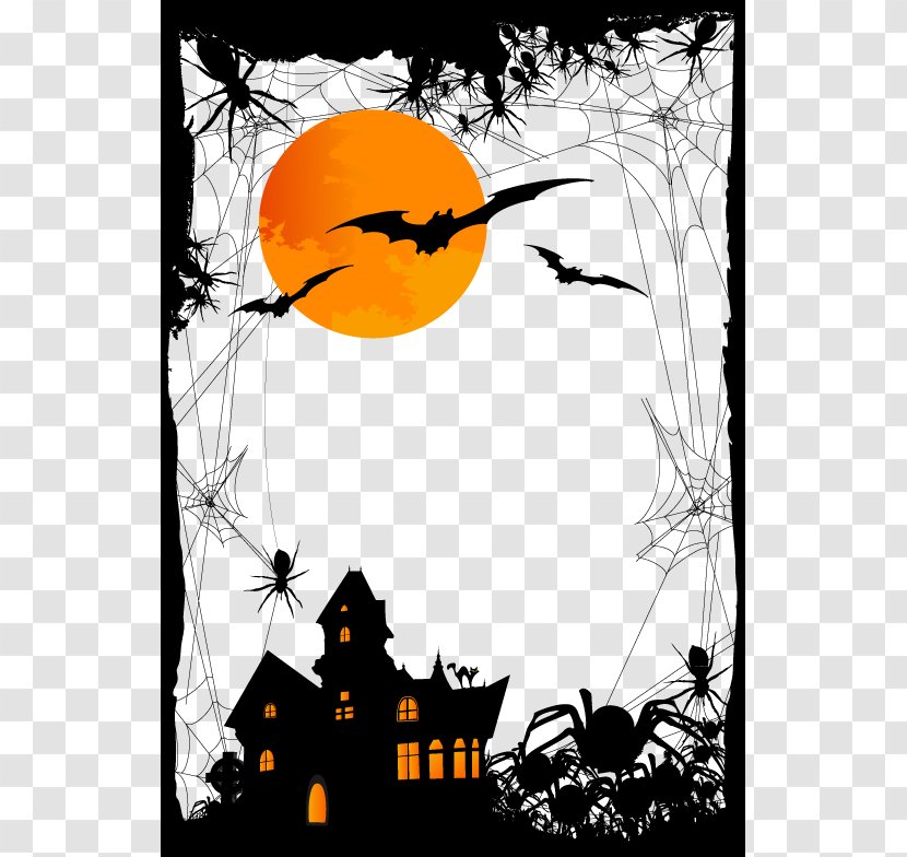 Halloween Illustration - Silhouette - Vector Transparent PNG