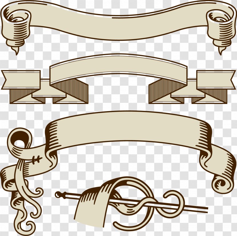 Ribbon Paper Drawing - Material Transparent PNG