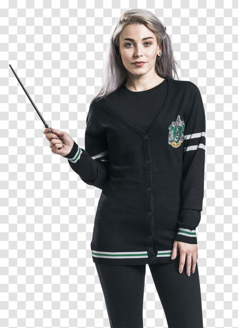 T-shirt Slytherin House Cardigan Clothing Sweater - Harry Potter Literary Series Transparent PNG