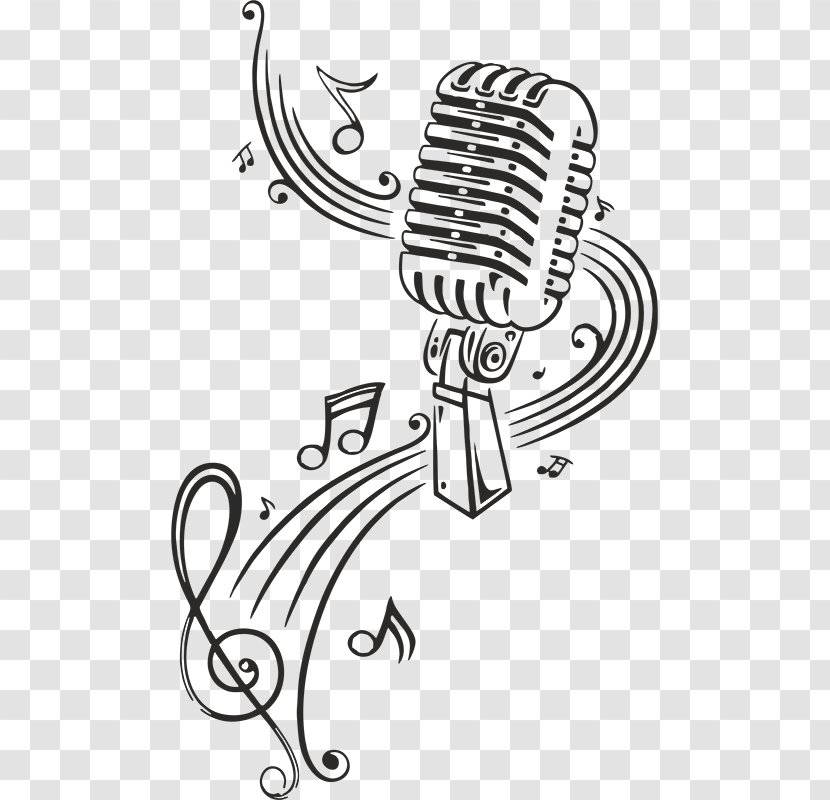 Microphone Vector Graphics Musical Note Clip Art - Frame Transparent PNG