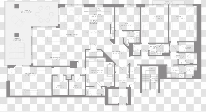 Floor Plan Paper - Schematic - Dubai Properties Group Transparent PNG