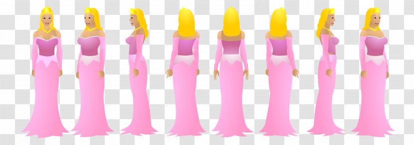 Character Sheet Cartoon Princess - Purple - Word Transparent PNG