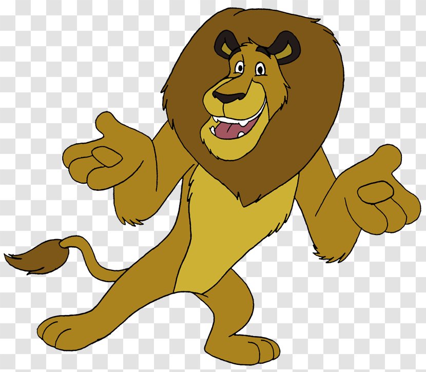 Alex Simba Lion Julien Clip Art - Carnivoran - Animated Pictures Transparent PNG