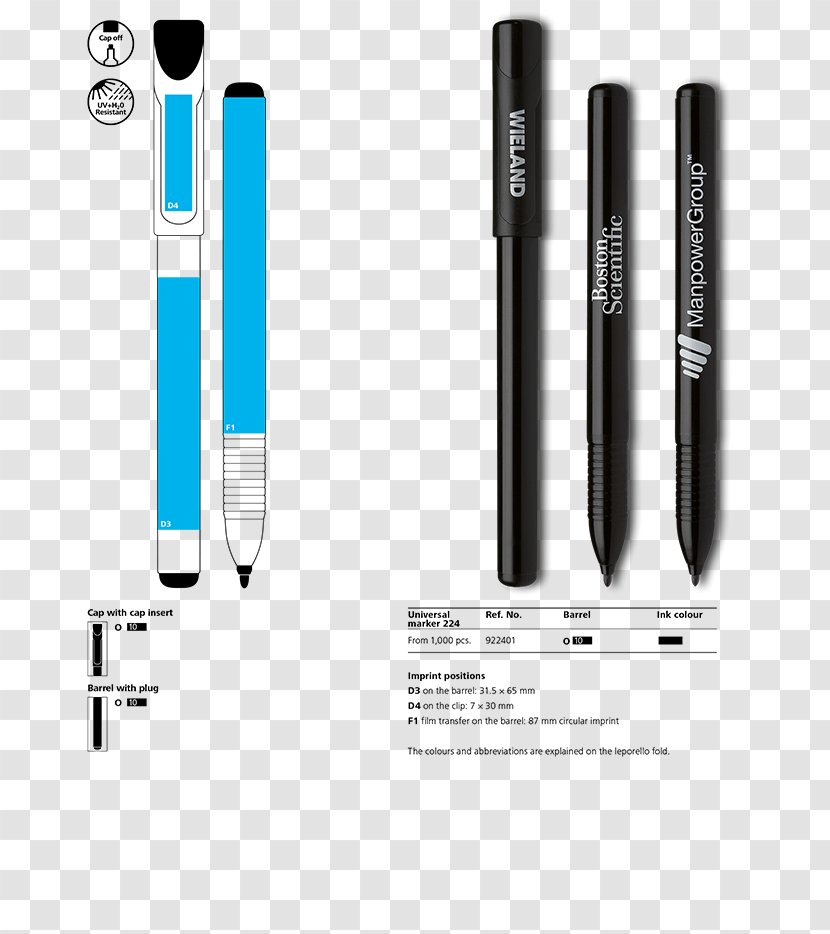 Paper Ballpoint Pen Marker Plastic - Promotion - Permanent Transparent PNG