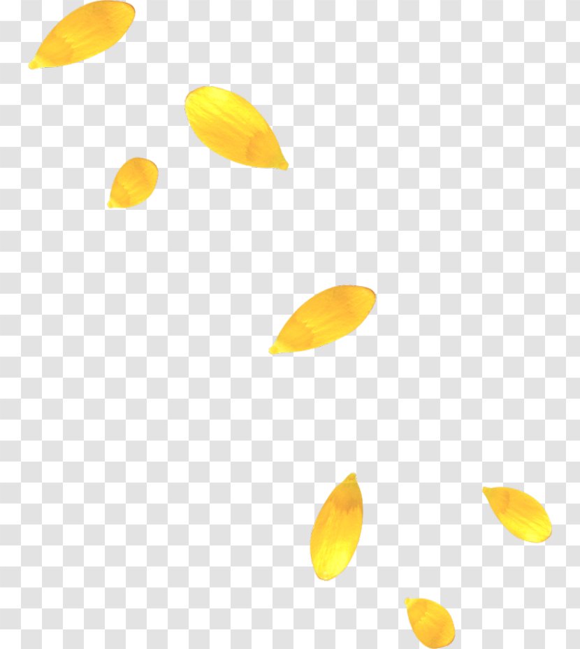 Petal Yellow Clip Art - Gold - Golden Leaves Float Transparent PNG