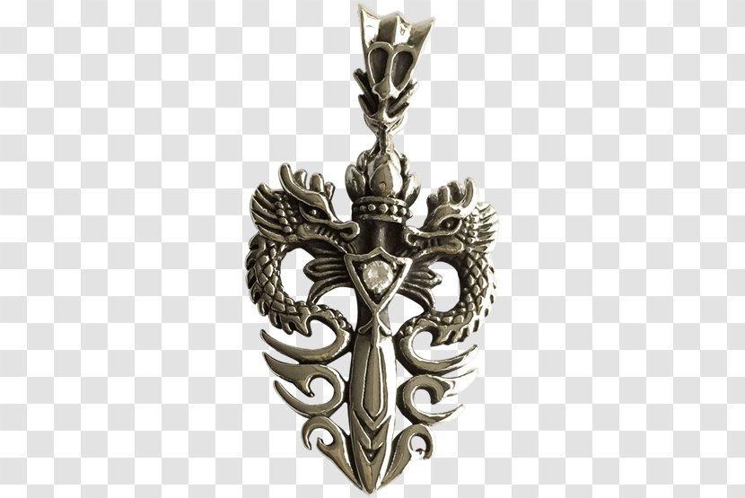 Locket Charms & Pendants Amulet Chain Necklace - Silver - Dragon Totem Transparent PNG