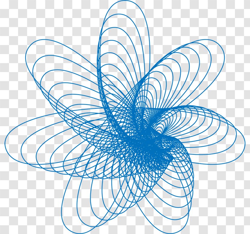 Vector Graphics Drawing Spirograph Curve Image - Line Art - Gear Transparent PNG