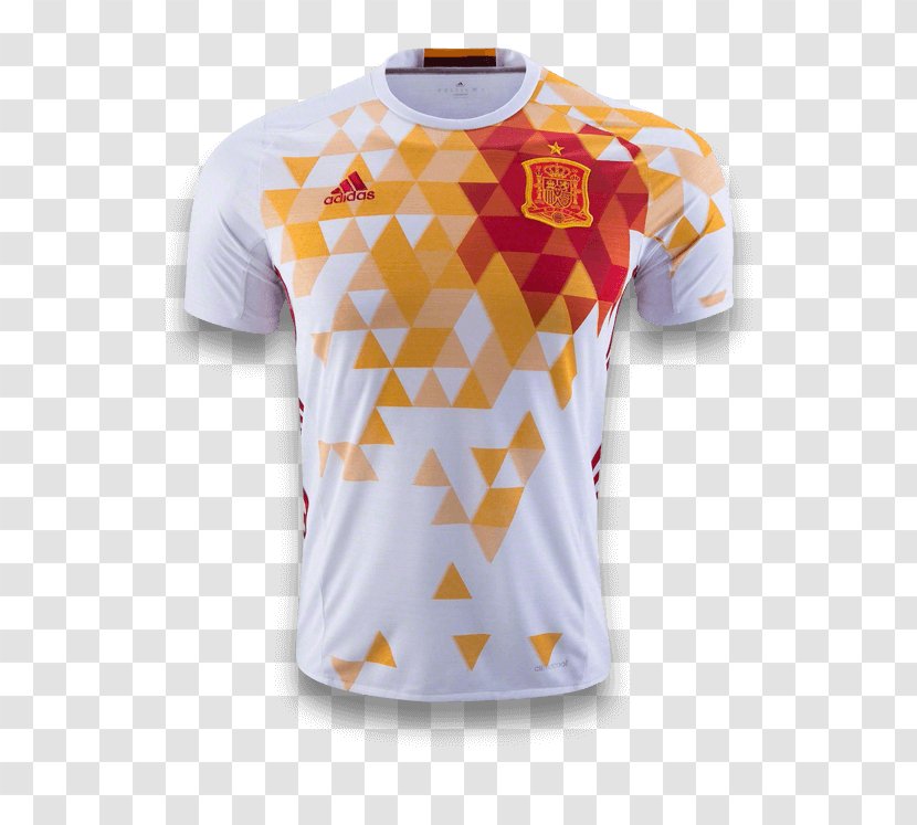 T-shirt Spain National Football Team Jersey Adidas - Sleeve Transparent PNG