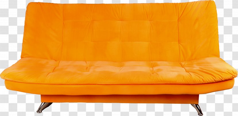 Couch Furniture Chair Living Room - Recliner - Orange Sofa Image Transparent PNG