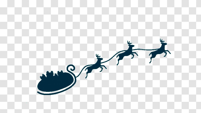 Rudolph Santa Clauss Reindeer - Vertebrate - Three Christmas Transparent PNG