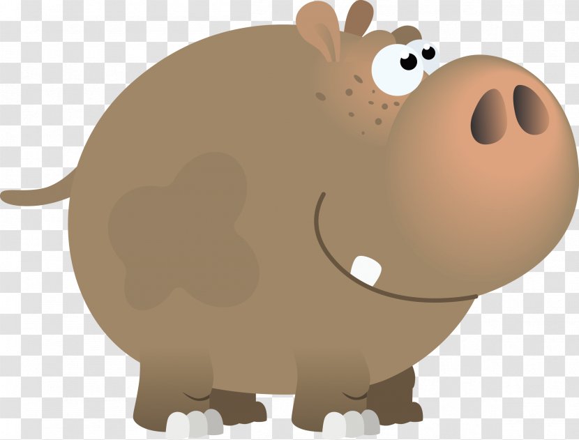 Tongue-twister Pronunciation Language Syllable Word - Head - Vector Cartoon Hippo Transparent PNG