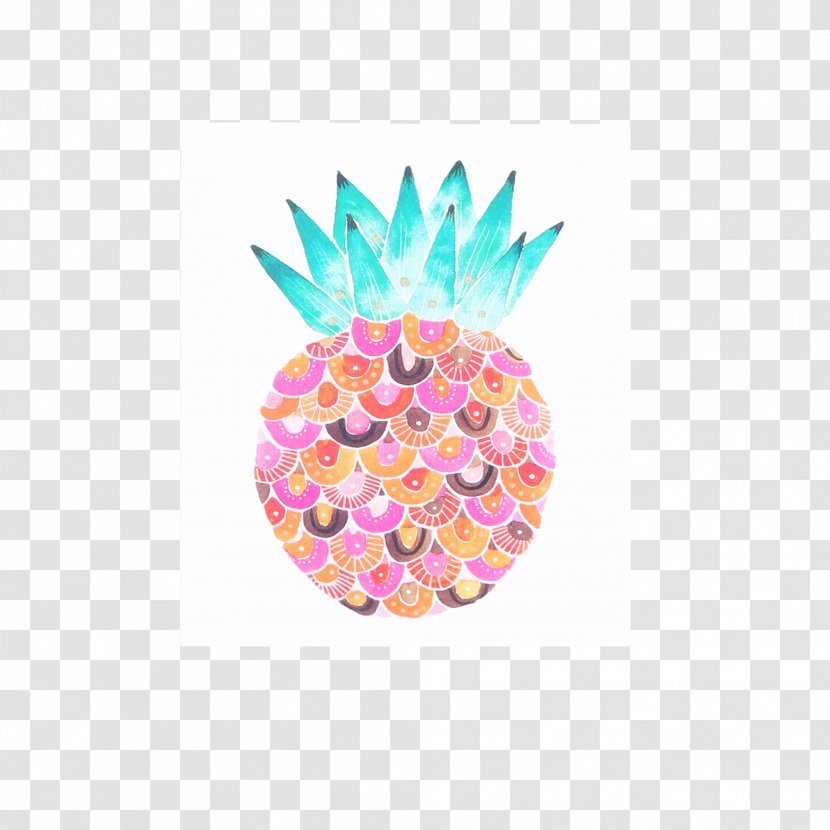 Greeting & Note Cards Gift Illustrator Melbourne - Hand-painted Pineapple Transparent PNG