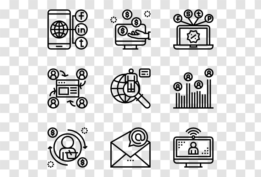 Icon Design - Monochrome - Cartoon Transparent PNG