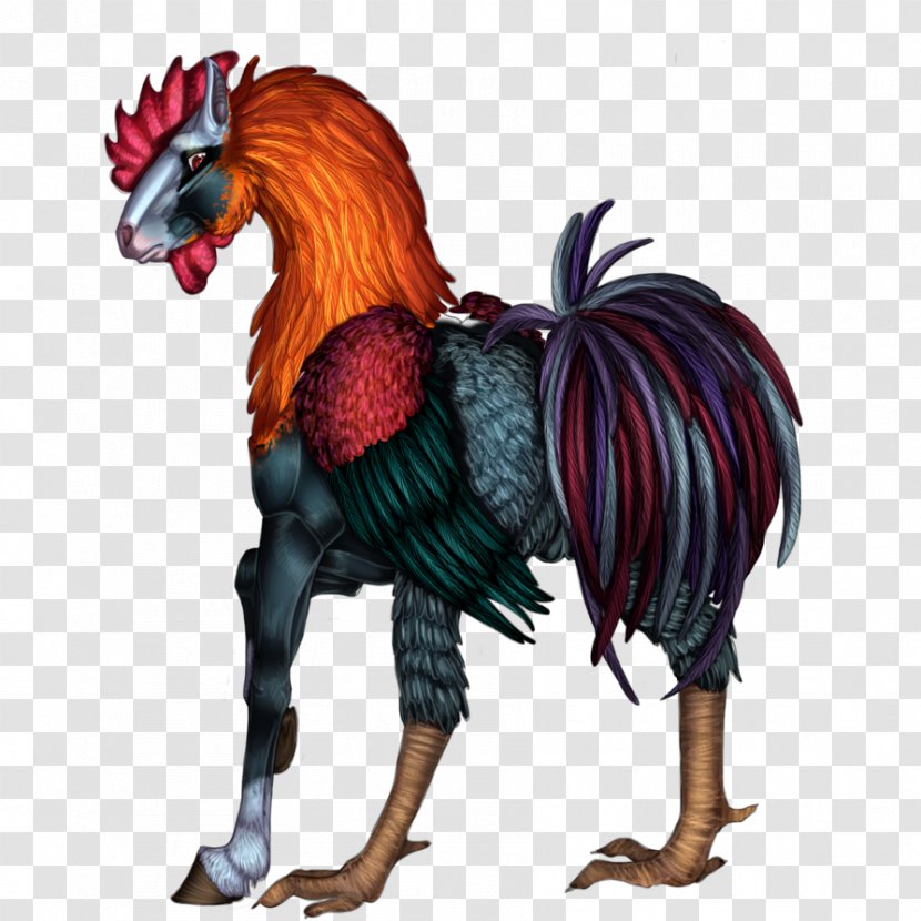 Rooster Hippalectryon Chicken Horse Legendary Creature - Vertebrate Transparent PNG