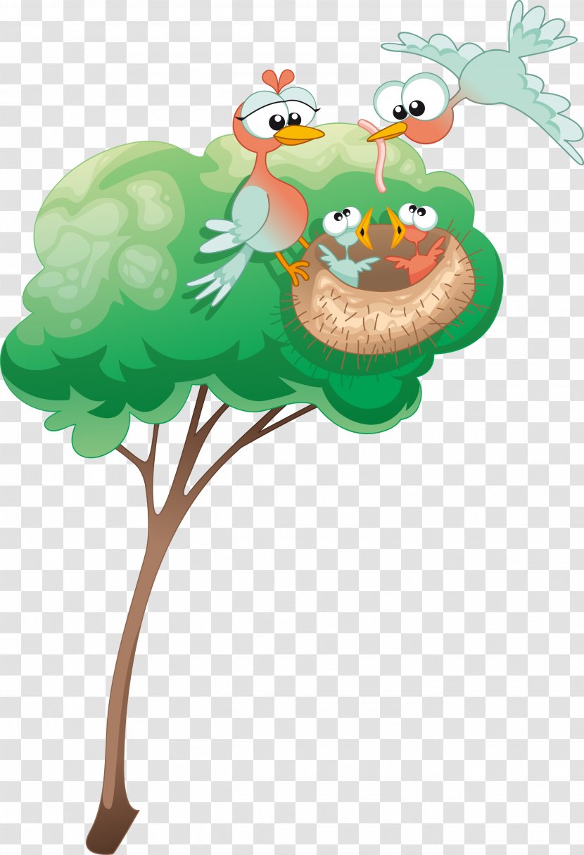 Drawing Tree - Beak - Vector Nest Transparent PNG