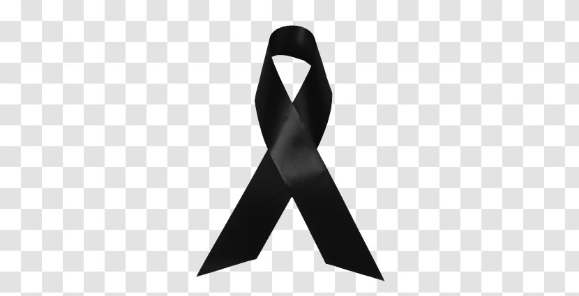 Mourning Black Ribbon Death Lazo Grief - Necktie - Web Page Transparent PNG