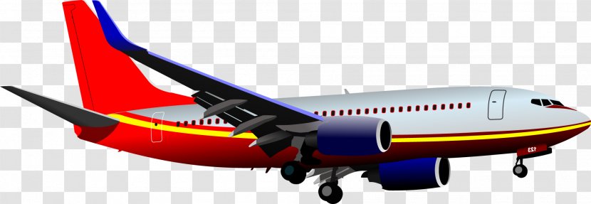 Airplane Aircraft Airliner Illustration Transparent PNG