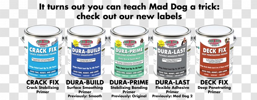 Mad Dog Paint Products Primer Transparent PNG