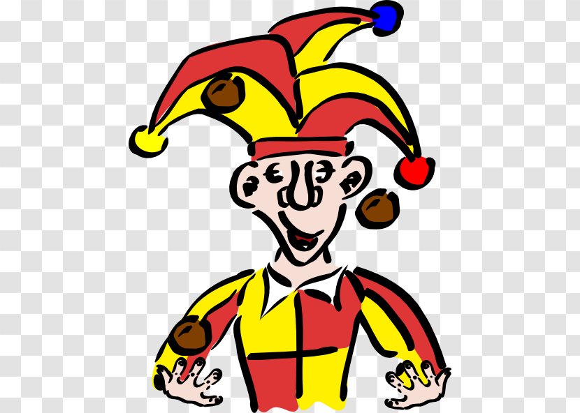 Joker Middle Ages Jester Clip Art - Cap And Bells - Juggle Cliparts Transparent PNG