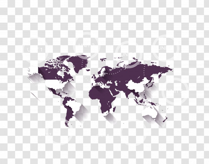 United States Globe World Map - Vector Transparent PNG