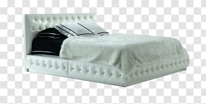 Bed Frame Mattress White - Quilting - Shell Pattern Mattress. Transparent PNG