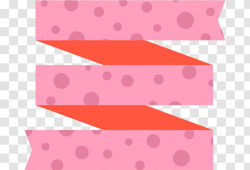 Polka Dot - Pink - Rectangle Wrapping Paper Transparent PNG