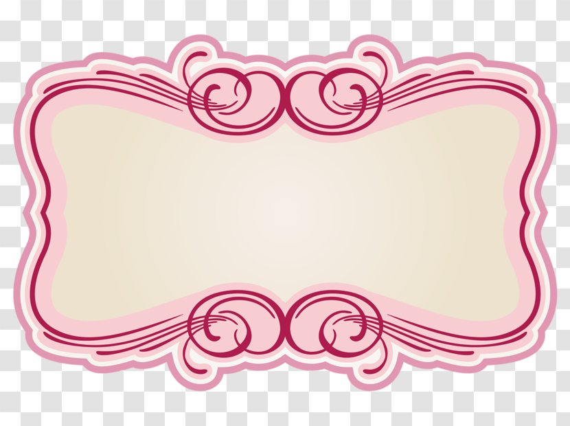 Label Picture Frames Clip Art - Magenta - Pink Labels Transparent PNG