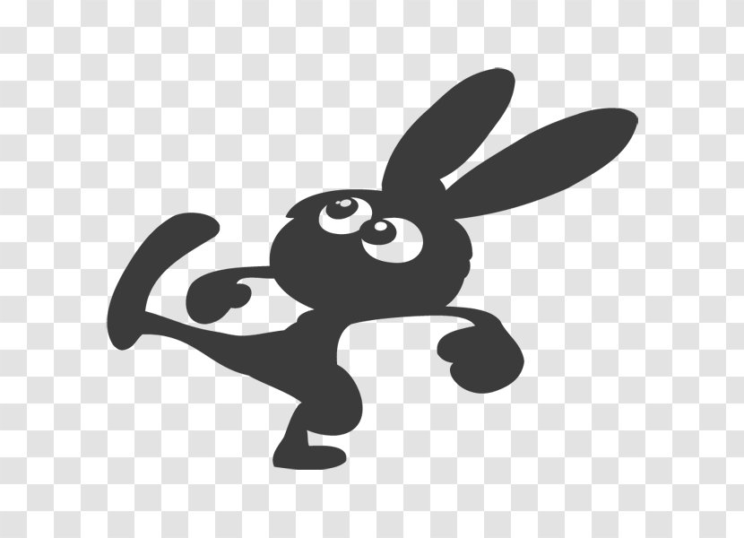 Monochrome Wing Logo - Rabbit - Cartoon Transparent PNG