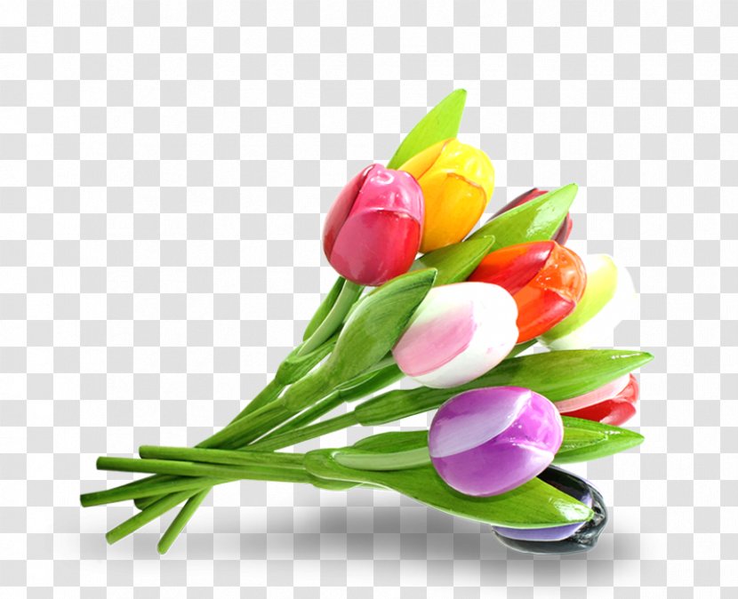 Tulip Keukenhof Cut Flowers Flower Bouquet - Wood Transparent PNG