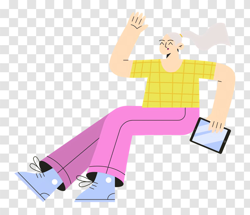 Cartoon Sitting Meter Joint Purple Transparent PNG