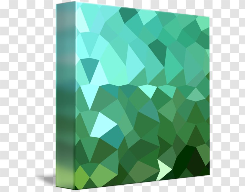Teal Green Turquoise Angle Square - Rectangle - Abstract Transparent PNG