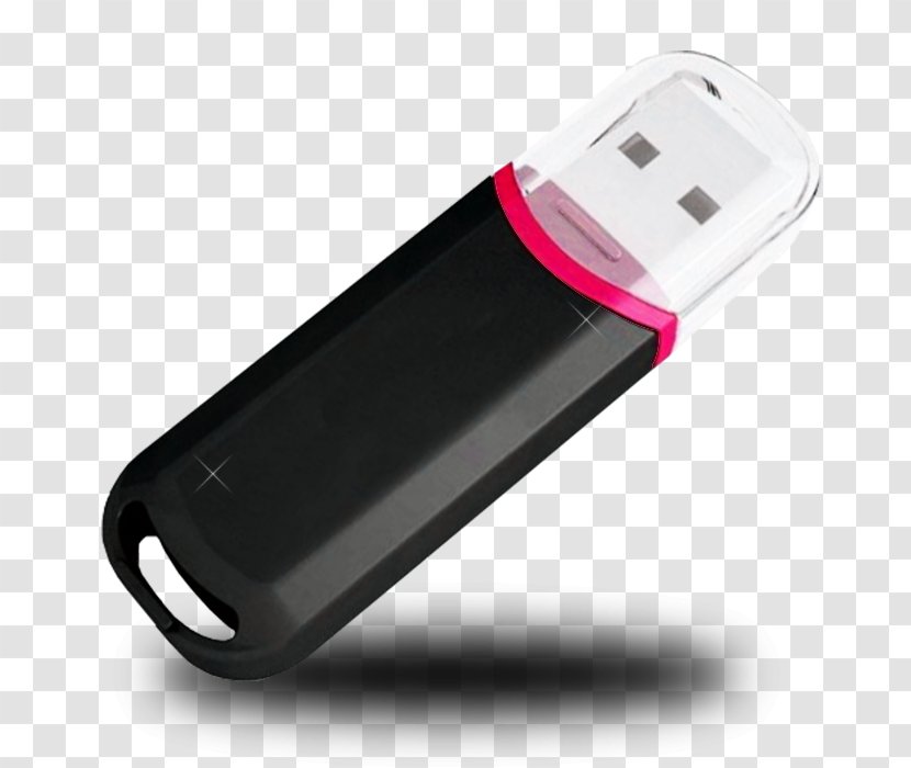 USB Flash Drive Download Computer File - Black - Color Portable Transparent PNG