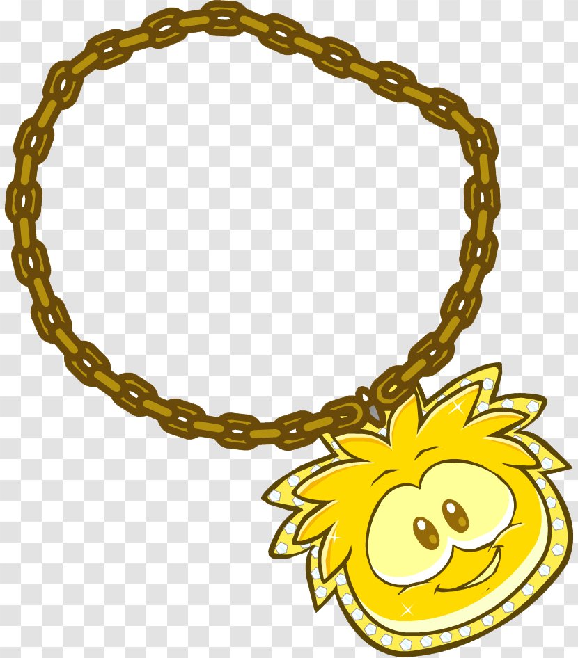 Club Penguin Necklace Gold Bracelet Bling-bling - Clothing Accessories - Chain Transparent PNG