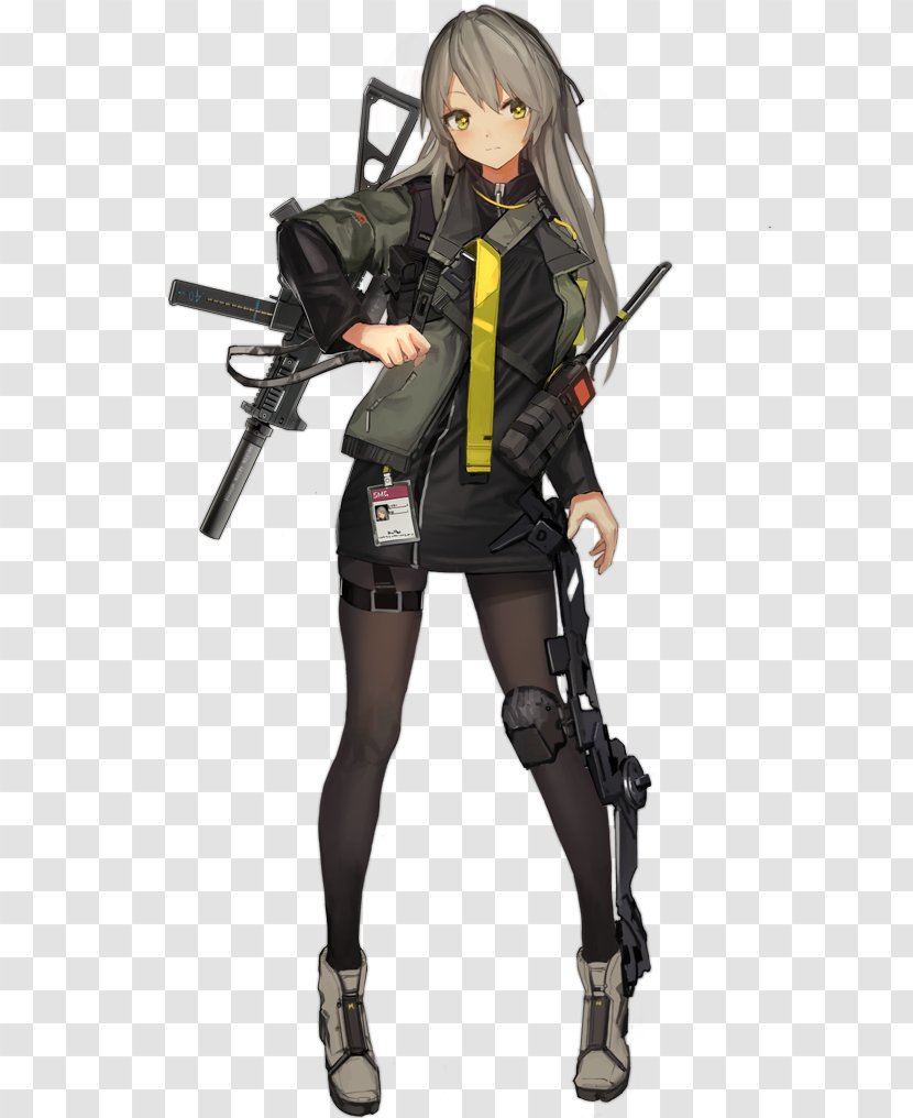 Girls' Frontline Heckler & Koch UMP Game Character 散爆網絡 - Action Figure - Ak47 Vs M16 Transparent PNG