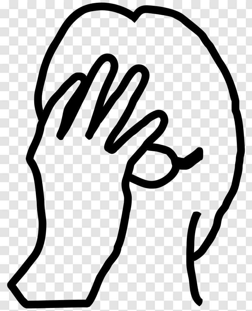 Jean-Luc Picard Facepalm Emoticon Clip Art - Silhouette - Face Palm Emoji Transparent PNG