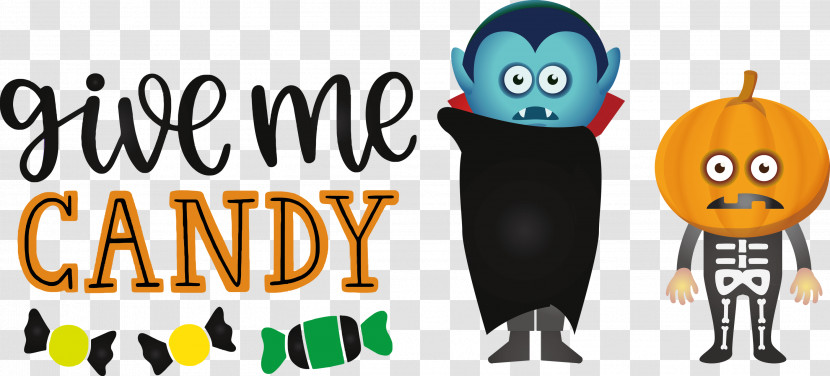 Give Me Candy Trick Or Treat Halloween Transparent PNG